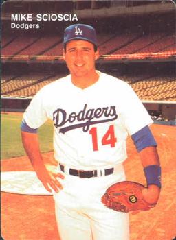 1991 Mother's Cookies Los Angeles Dodgers #4 Mike Scioscia Front