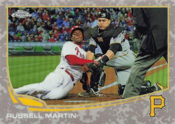 2013 Topps Chrome - Camo Refractors #89 Russell Martin Front