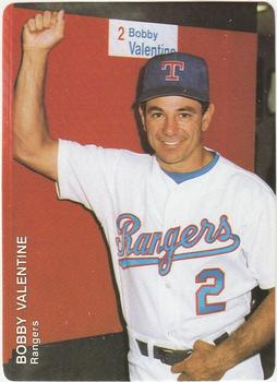 1991 Mother's Cookies Texas Rangers #1 Bobby Valentine Front
