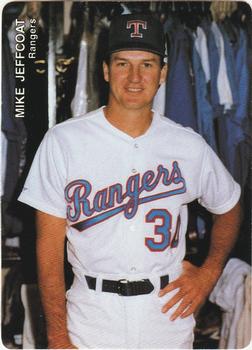 1991 Mother's Cookies Texas Rangers #19 Mike Jeffcoat Front