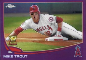 2013 Topps Chrome - Purple Refractors #1 Mike Trout Front