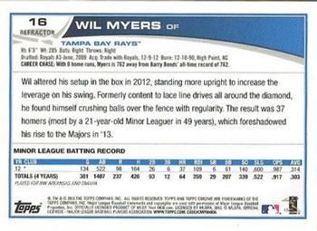 2013 Topps Chrome - Purple Refractors #16 Wil Myers Back