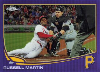 2013 Topps Chrome - Purple Refractors #89 Russell Martin Front