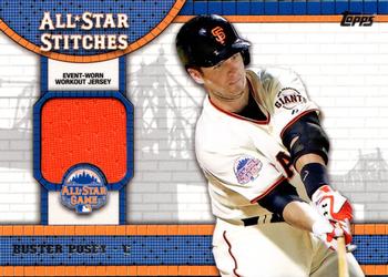 2013 Topps Update - All-Star Stitches #ASR-BP Buster Posey Front