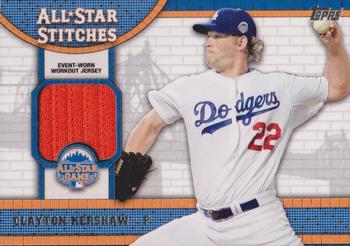 2013 Topps Update - All-Star Stitches #ASR-CK Clayton Kershaw Front