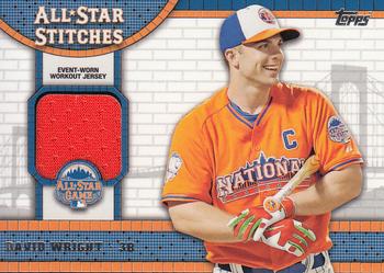 2013 Topps Update - All-Star Stitches #ASR-DW David Wright Front