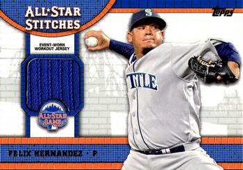 2013 Topps Update - All-Star Stitches #ASR-FH Felix Hernandez Front