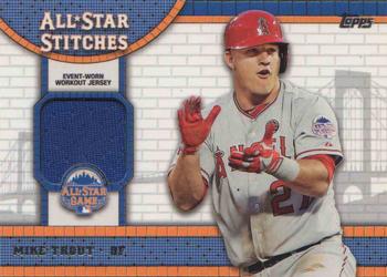 2013 Topps Update - All-Star Stitches #ASR-MT Mike Trout Front