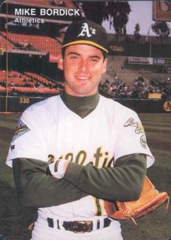 1992 Mother's Cookies Oakland Athletics #20 Mike Bordick Front