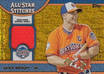 2013 Topps Update - All-Star Stitches Gold #ASR-DW David Wright Front