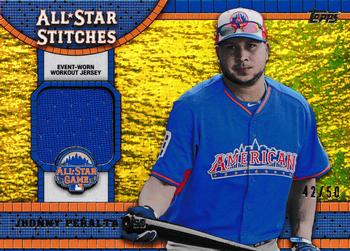 2013 Topps Update - All-Star Stitches Gold #ASR-JP Jhonny Peralta Front