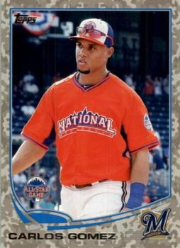 2013 Topps Update - Camo #US20 Carlos Gomez Front