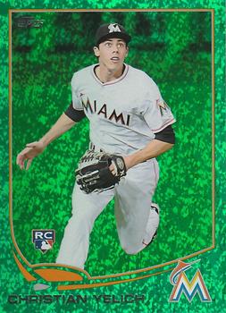 2013 Topps Update - Emerald #US290 Christian Yelich Front