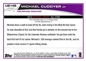 2013 Topps Update - Emerald #US145 Michael Cuddyer Back