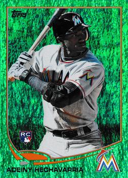 2013 Topps Update - Emerald #US32 Adeiny Hechavarria Front