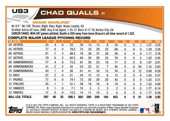 2013 Topps Update - Emerald #US3 Chad Qualls Back