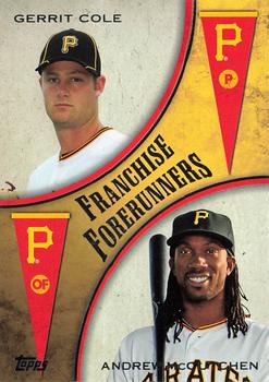 2013 Topps Update - Franchise Forerunners #FF-4 Andrew McCutchen / Gerrit Cole Front