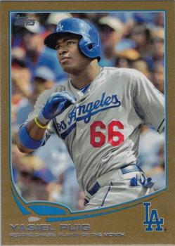 2013 Topps Update - Gold #US46 Yasiel Puig Front