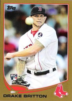 2013 Topps Update - Gold #US144 Drake Britton Front