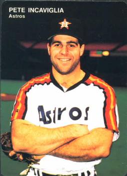 1992 Mother's Cookies Houston Astros #4 Pete Incaviglia Front