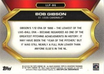 2013 Topps Update - League Leaders Pins #LLP-BG Bob Gibson Back