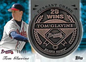 2013 Topps Update - Pennant Coins Copper #PCC-TG Tom Glavine Front