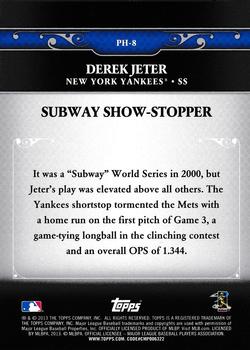 2013 Topps Update - Postseason Heroes #PH-8 Derek Jeter Back