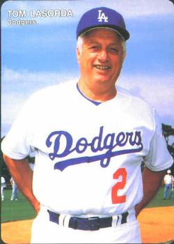1992 Mother's Cookies Los Angeles Dodgers #1 Tom Lasorda Front