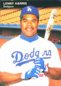 1992 Mother's Cookies Los Angeles Dodgers #5 Lenny Harris Front
