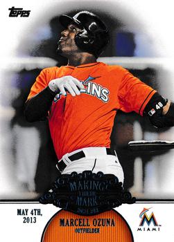2013 Topps Update - Making Their Mark #MM-29 Marcell Ozuna Front