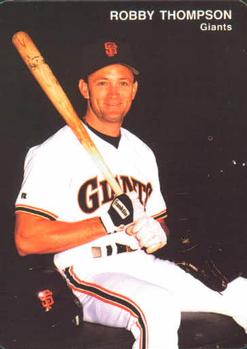 1992 Mother's Cookies San Francisco Giants #10 Robby Thompson Front