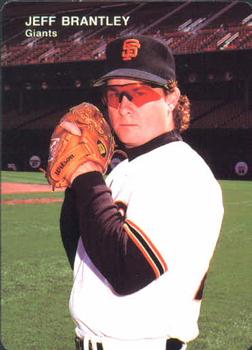 1992 Mother's Cookies San Francisco Giants #25 Jeff Brantley Front
