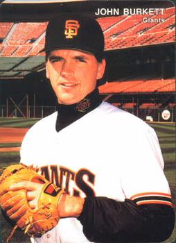 1992 Mother's Cookies San Francisco Giants #5 John Burkett Front