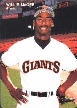 1992 Mother's Cookies San Francisco Giants #6 Willie McGee Front