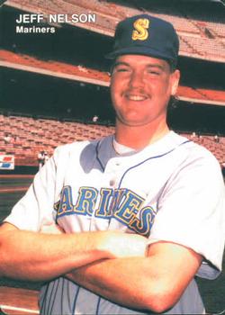 1992 Mother's Cookies Seattle Mariners #19 Jeff Nelson Front