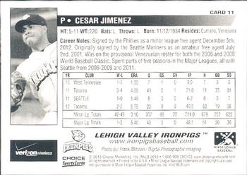 2013 Choice Lehigh Valley IronPigs Update #11 Cesar Jimenez Back