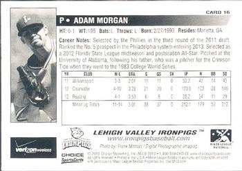 2013 Choice Lehigh Valley IronPigs Update #16 Adam Morgan Back
