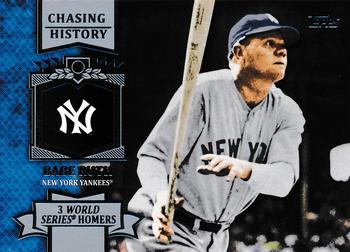 2013 Topps Update - Chasing History #CH-107 Babe Ruth Front