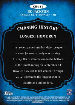 2013 Topps Update - Chasing History #CH-111 Bo Jackson Back