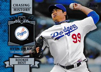 2013 Topps Update - Chasing History #CH-131 Hyun-Jin Ryu Front