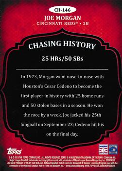2013 Topps Update - Chasing History #CH-146 Joe Morgan Back