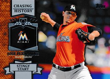 2013 Topps Update - Chasing History #CH-150 Jose Fernandez Front