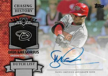 2013 Topps Update - Chasing History Autographs #CHA-DG Didi Gregorius Front