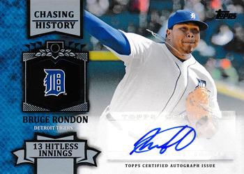 2013 Topps Update - Chasing History Autographs #CHA-BR Bruce Rondon Front