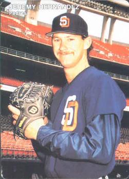 1992 Mother's Cookies San Diego Padres #18 Jeremy Hernandez Front
