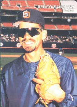 1992 Mother's Cookies San Diego Padres #6 Benito Santiago Front
