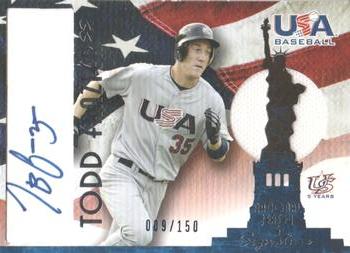 2006-07 USA Baseball Box Set  - Signatures Jersey Blue #AJ-19 Todd Frazier Front