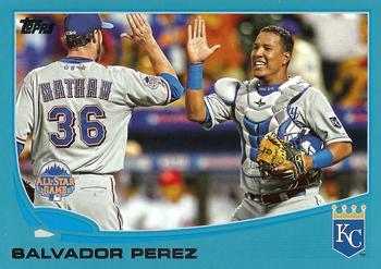 2013 Topps Update - Blue #US98 Salvador Perez Front
