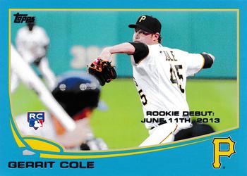 2013 Topps Update - Blue #US265 Gerrit Cole Front