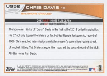 2013 Topps Update - Red #US52 Chris Davis Back